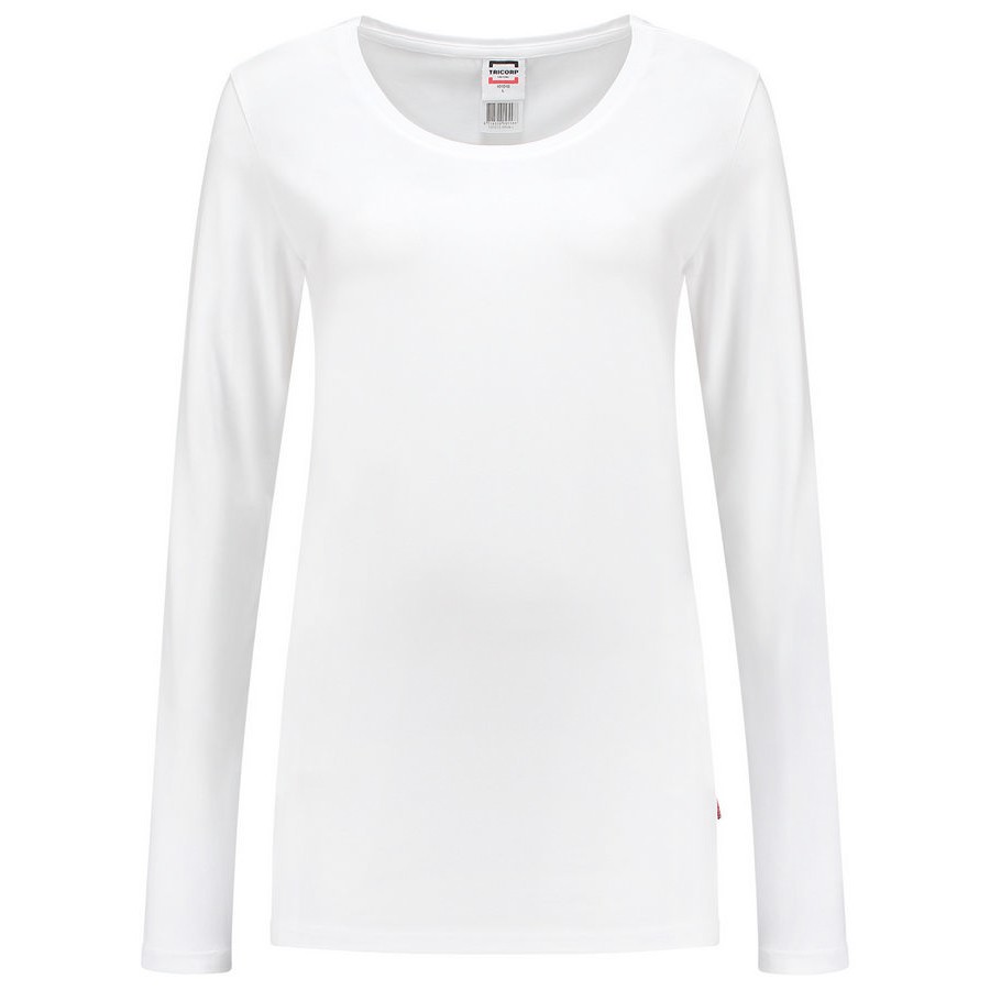 Tricorp 101010 T-Shirt Lange Mouw Dames Wit | Snel Bezorgd