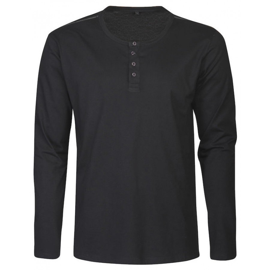 Harvest Stoneton T-Shirt Heren Lange Mouwen Zwart | 9,2 Rating
