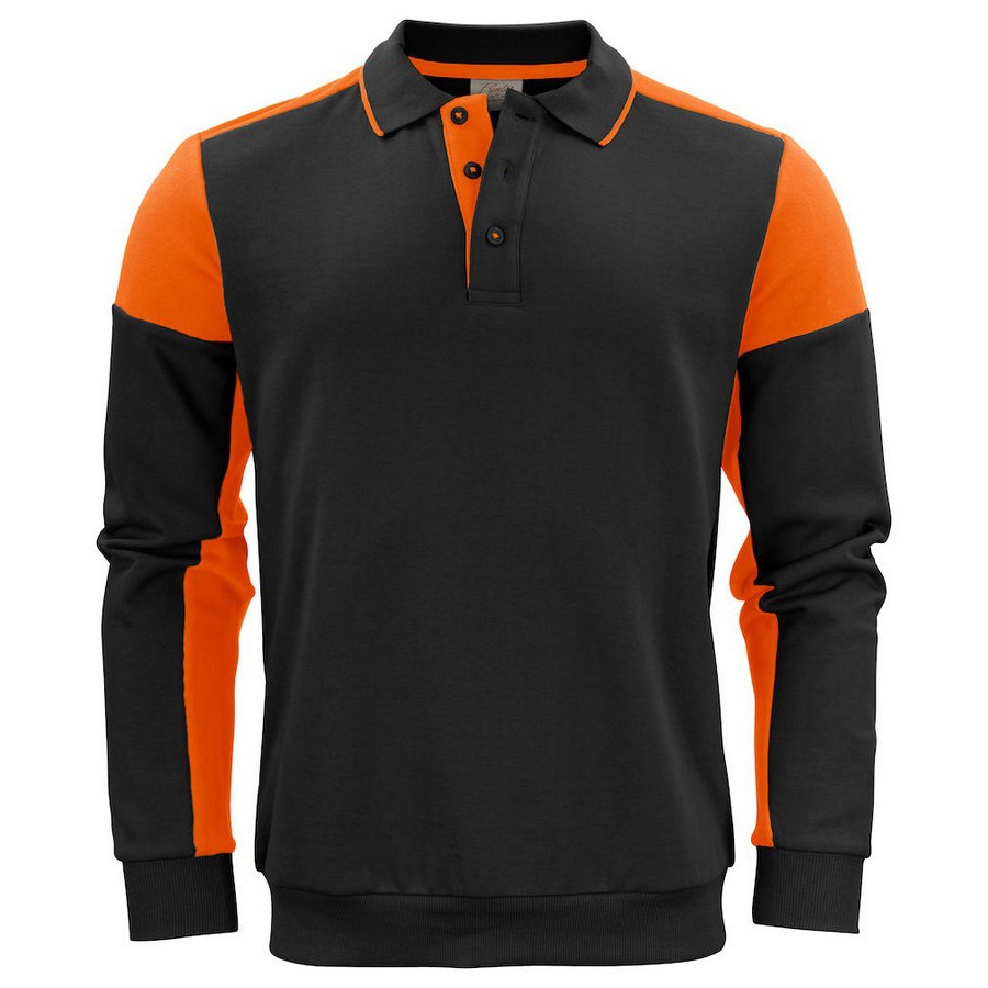 Printer Prime Polosweater Heren Zwart/Oranje Online kopen bij CDM | 9,2  Review