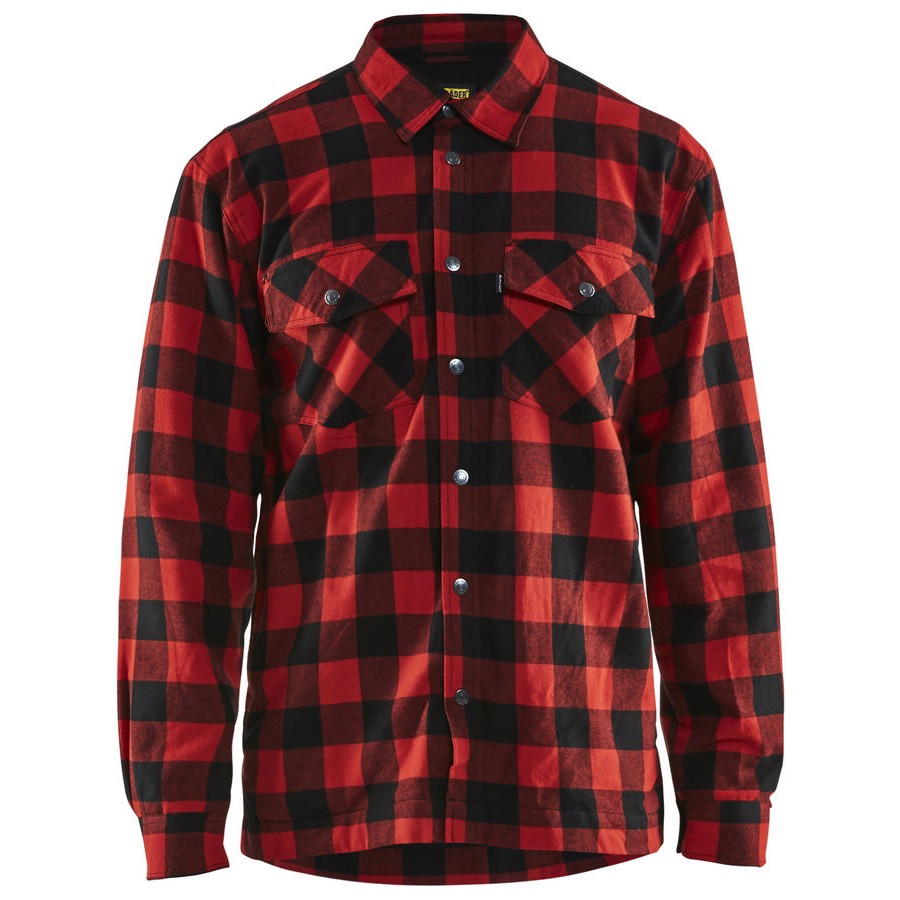 Blåkläder 3225-1131 Overhemd Flanel Gevoerd Rood/Zwart | 9,2 Rating