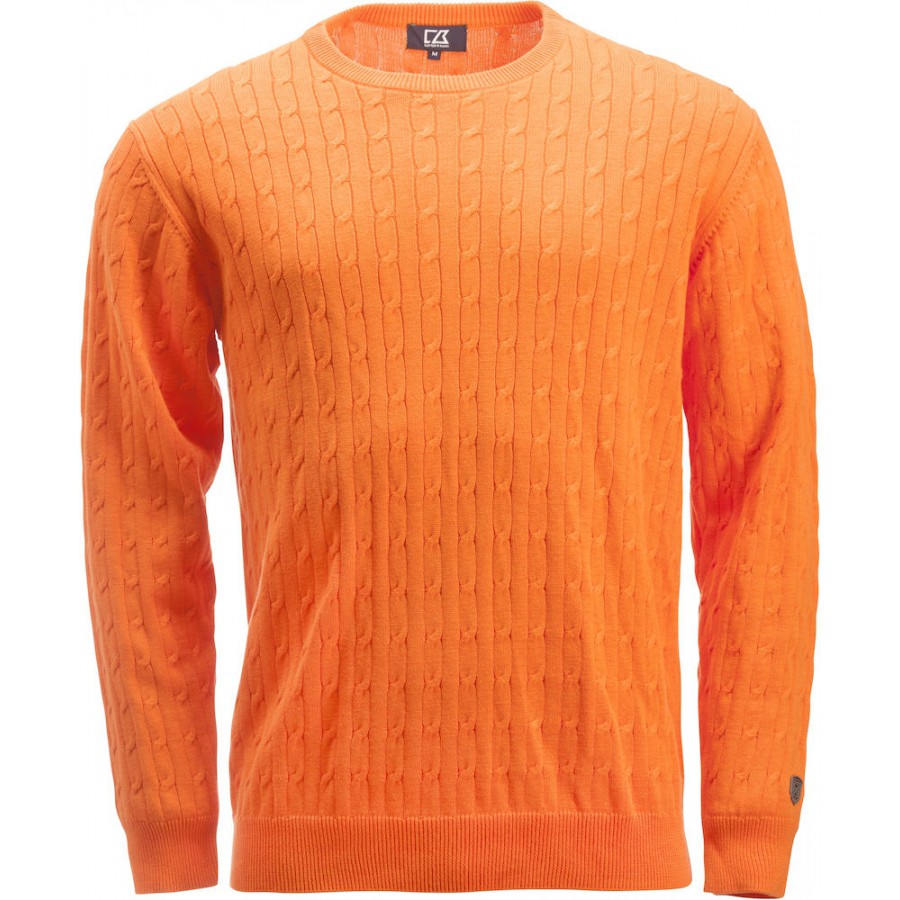 Cutter & Buck Blakely Knitted Sweater Heren Bloed Oranje | CDM