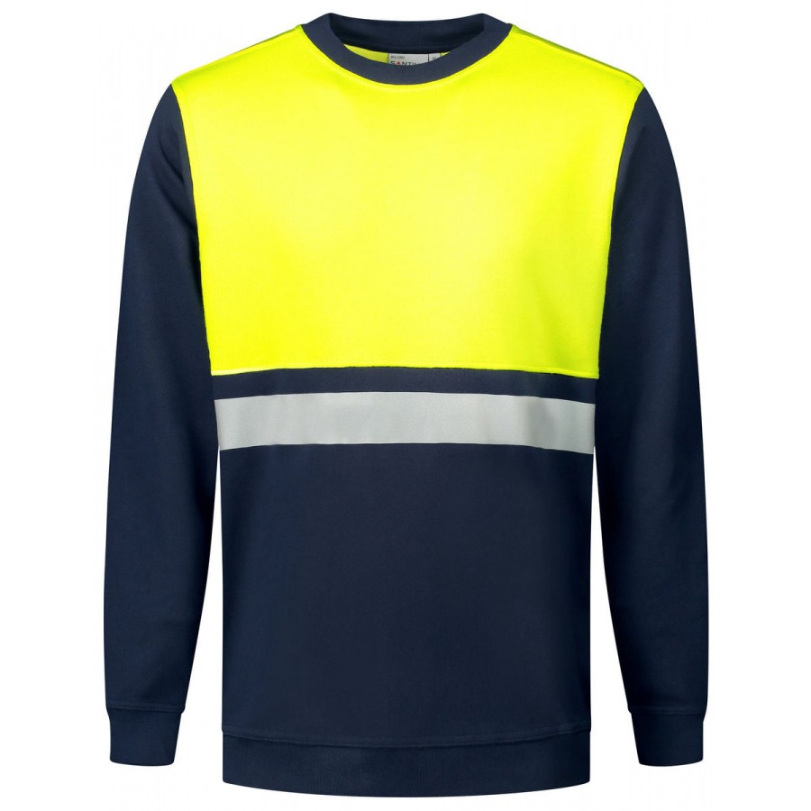 Santino O-hals Helsinki Sweater Real Navy / Fluor Yellow Online kopen bij  CDM | 9,2 Review klanten